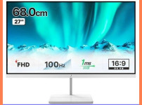 주연테크 FHD 100Hz 화이트 모니터, 68cm, V27FX-W(무결점)