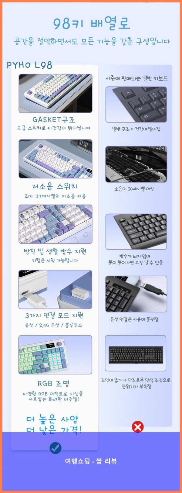 무선 키보드 끝판왕! PYHO 무선 키보드 덕분에 게임 실력이 쑥쑥!